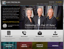 Tablet Screenshot of curryprintinginc.com